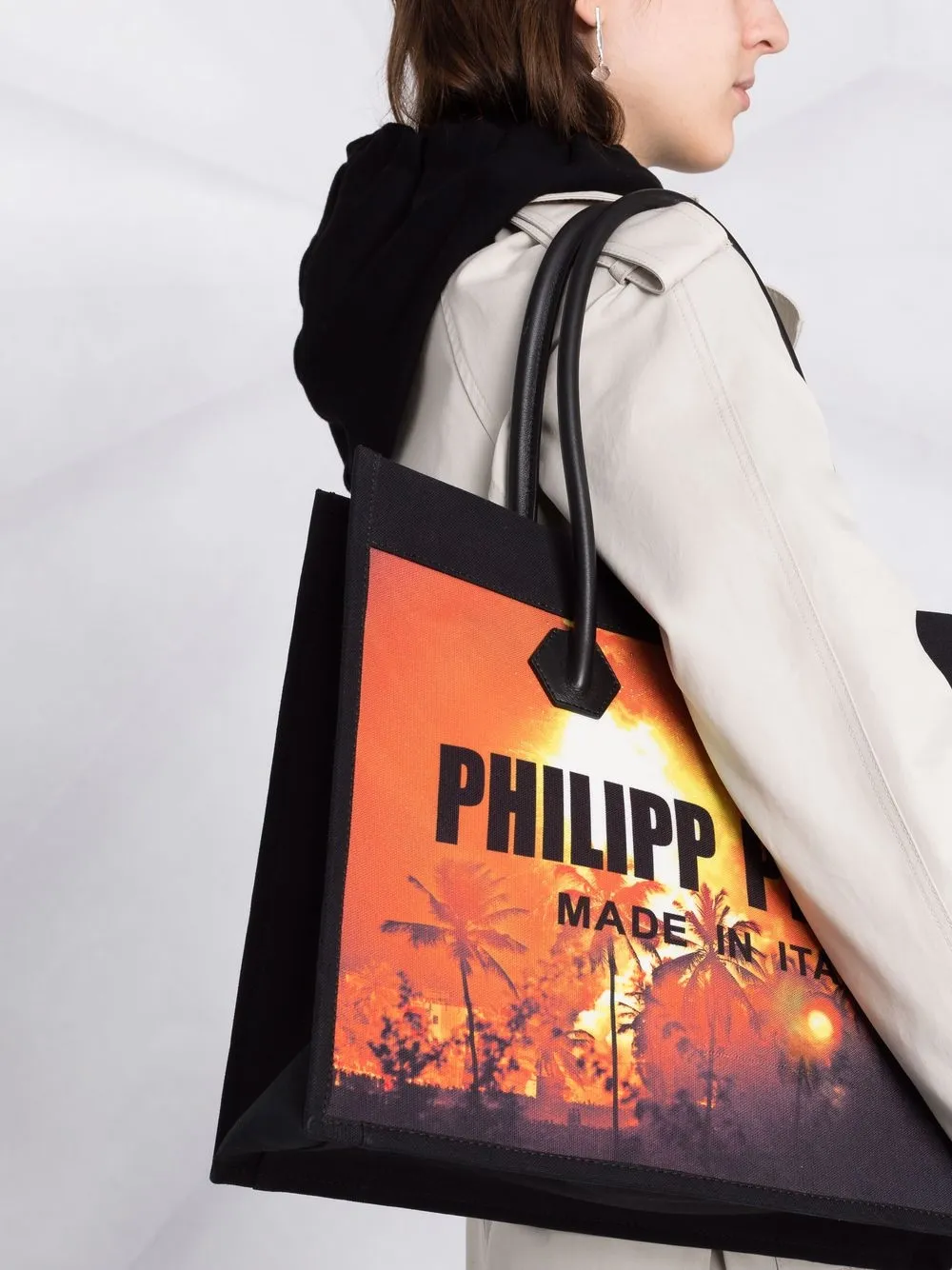 фото Philipp plein сумка-тоут firewoods
