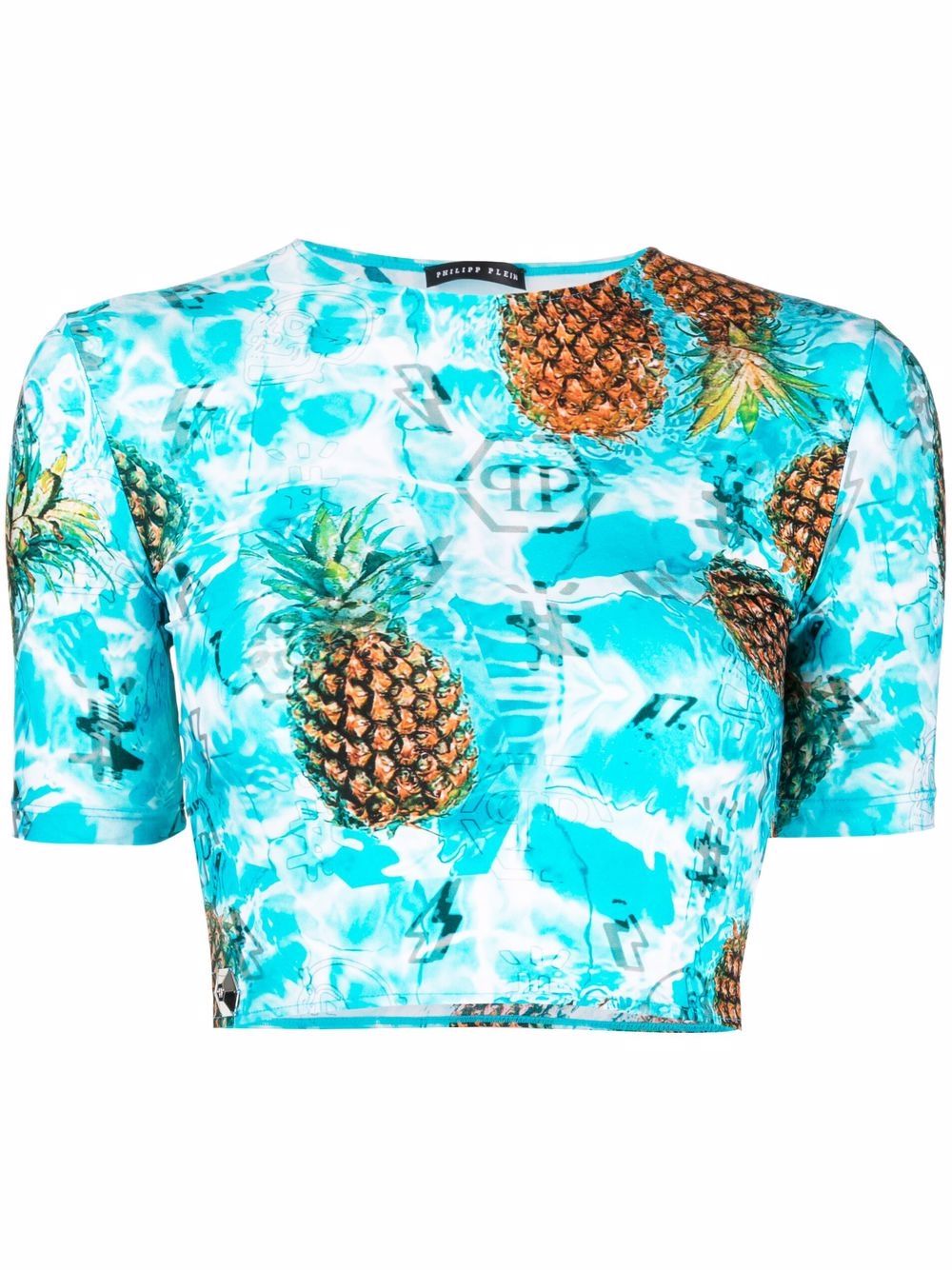 

Philipp Plein playera Pineapple Skies - Azul