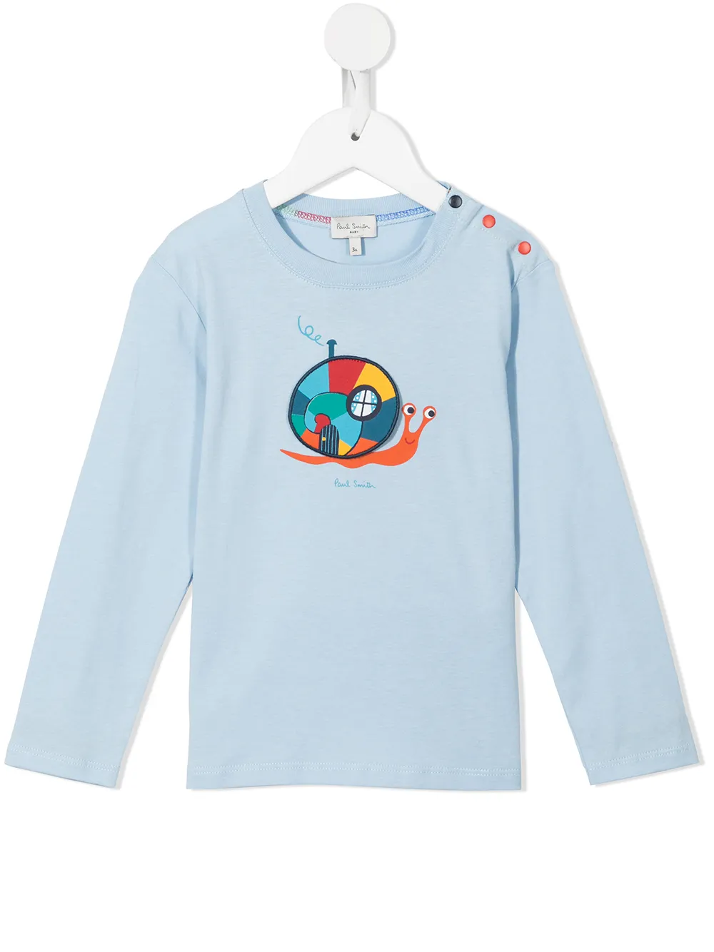 

Paul Smith Junior playera con logo estampado - Azul