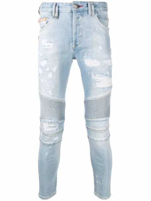 Philipp Plein panelled skinny jeans Men