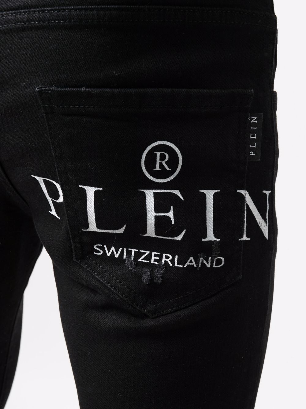 фото Philipp plein джинсы скинни с эффектом потертости