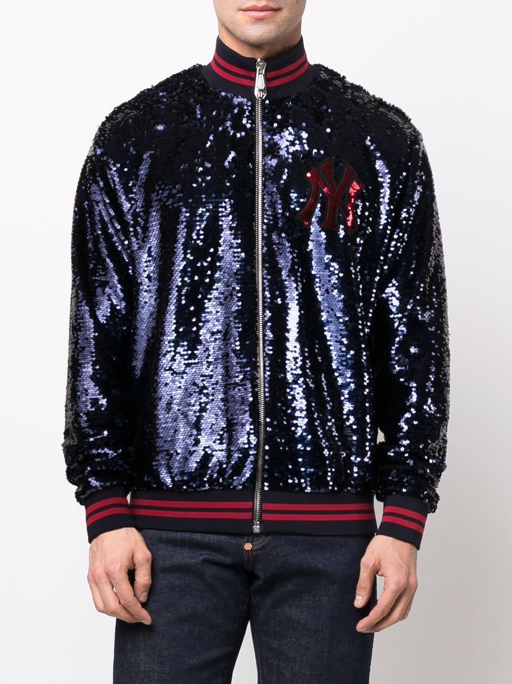 Philipp Plein x New York Yankees sequined jacket Men