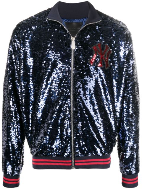 Philipp Plein x New York Yankees sequined jacket Men