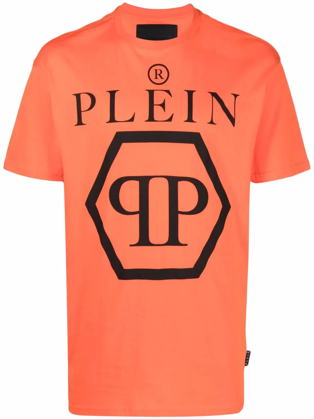 

Philipp Plein playera con logo Hexagon - Naranja