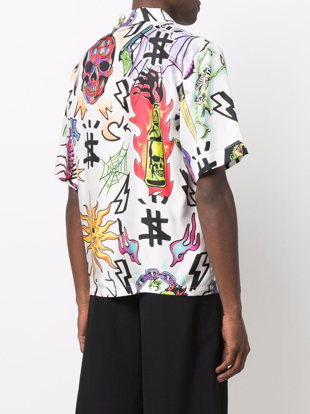 Philipp Plein Logo short-sleeve Silk Shirt - Farfetch