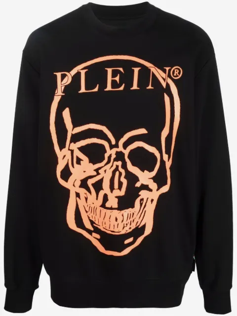 Philipp Plein logo-print long-sleeve sweatshirt