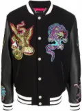 Philipp Plein varsity bomber jacket - Black