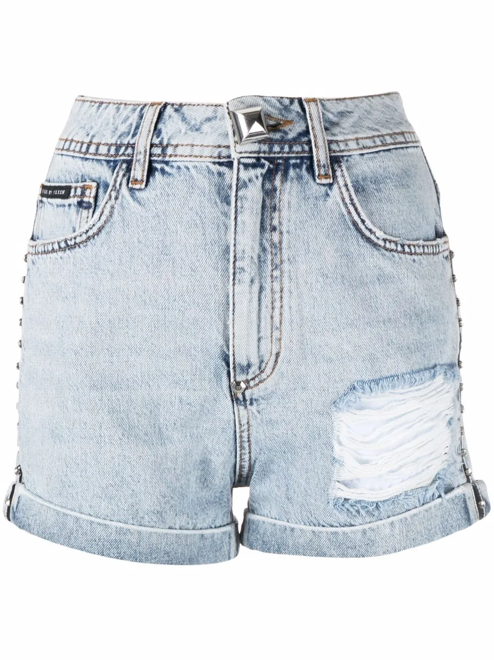 

Philipp Plein crystal-embellished hot pants - Blue