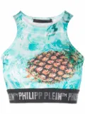 Philipp Plein Pineapple Skies jogging top - Blue