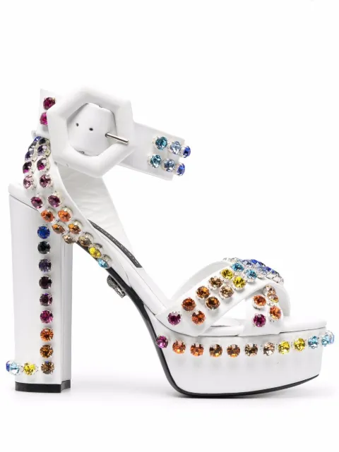 Philipp Plein crystal-embellished sandals Women