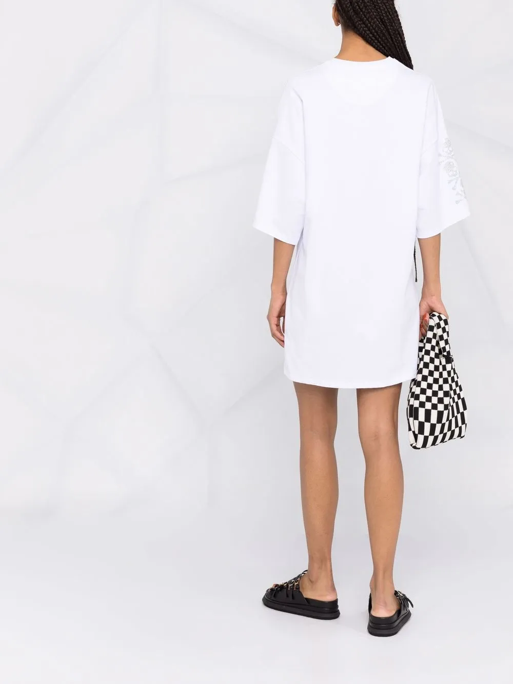 фото Philipp plein платье-футболка с кристаллами