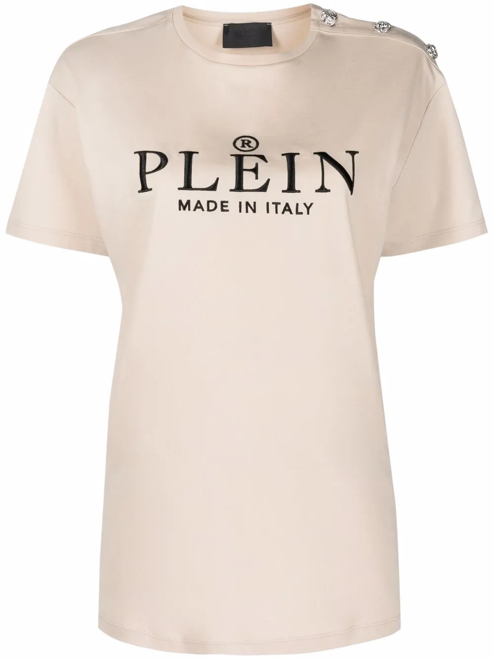 

Philipp Plein embroidered-logo short-sleeve T-shirt - Neutrals