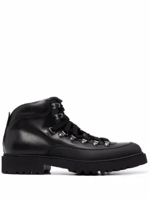 靴 Officine Creative lace-up leather boots Officine Creative lace-up Fastening Leather Boots | Black