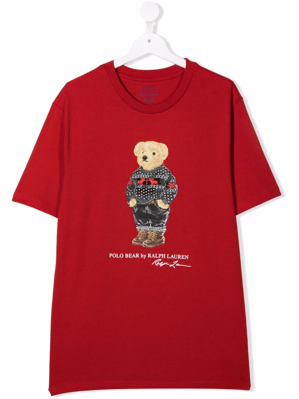 фото Ralph lauren kids футболка с принтом polo bear