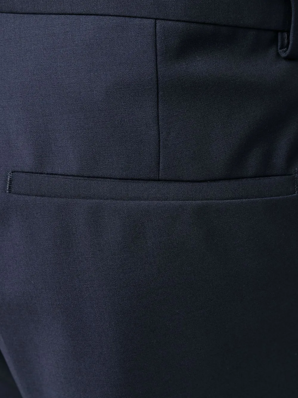 Shop Hugo Boss Straight-leg Suit Trousers In Blau