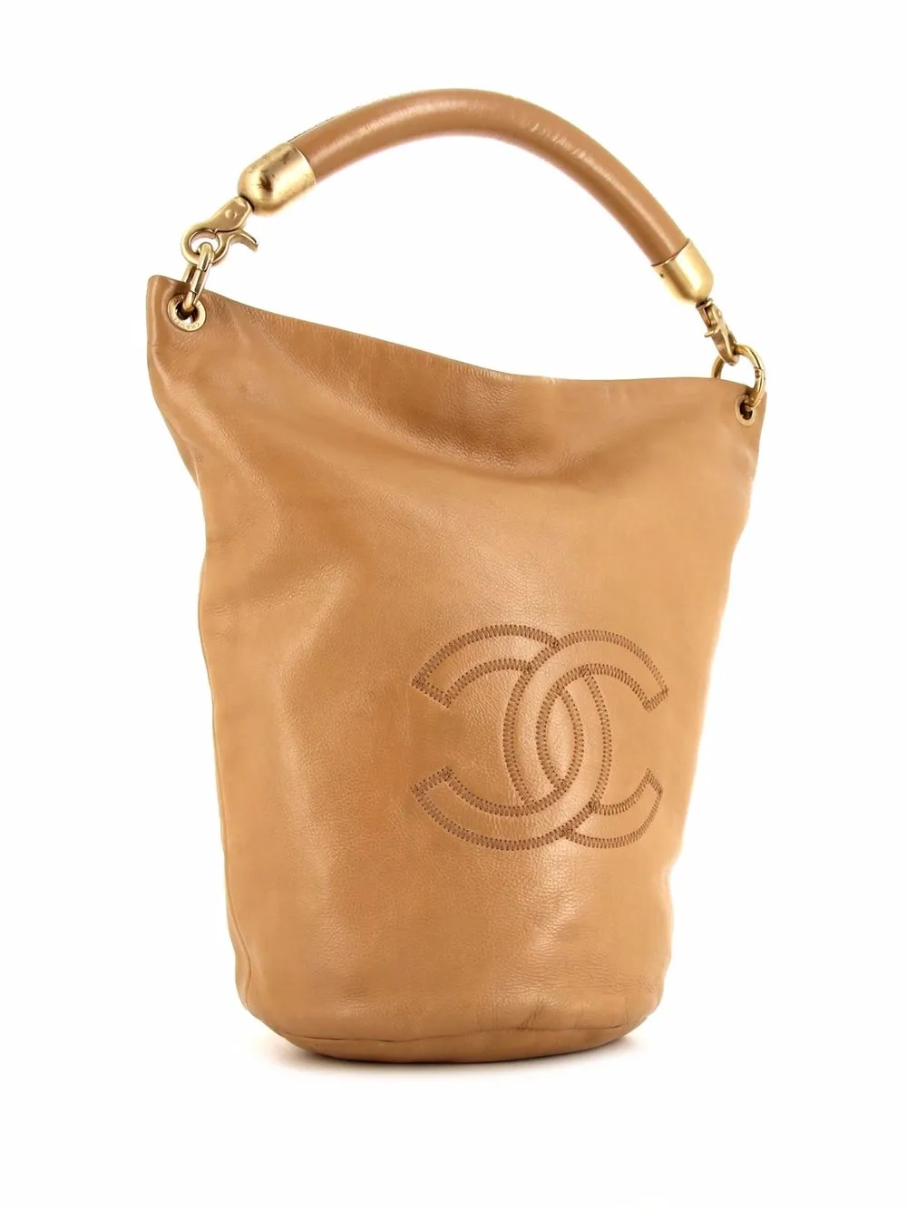 фото Chanel pre-owned сумка-ведро 2004-го года с логотипом cc