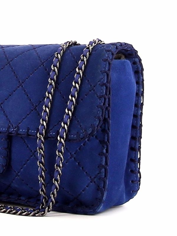 Chanel Pre-owned 2013 Timeless Classic Flap Shoulder Bag - Blue