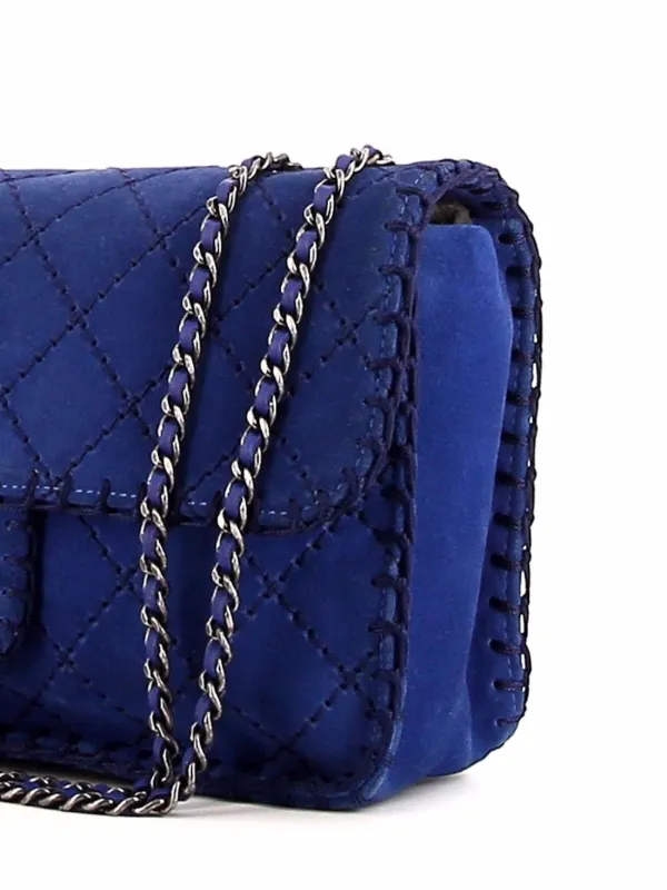 Blue suede chanel bag best sale