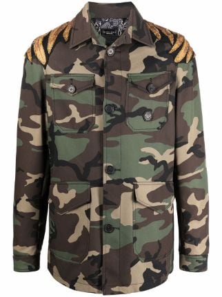 Valentino Garavani Camouflage Shirt Jacket - Farfetch