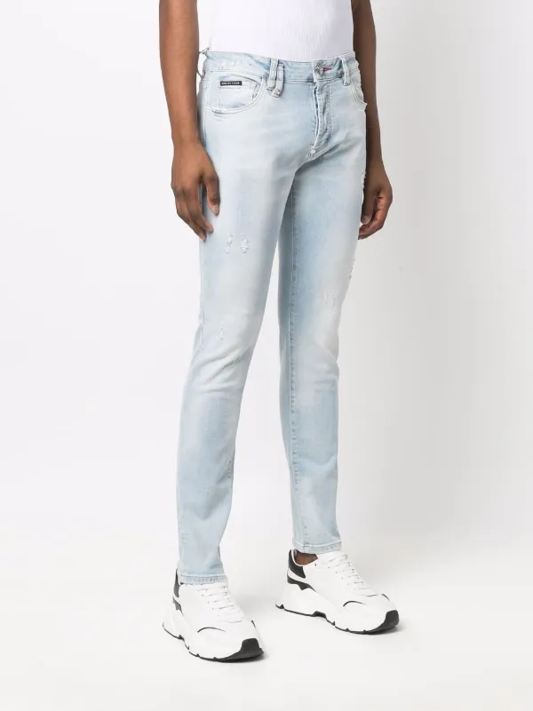 Philipp Plein ダメージ ストレートジーンズ 通販 - FARFETCH