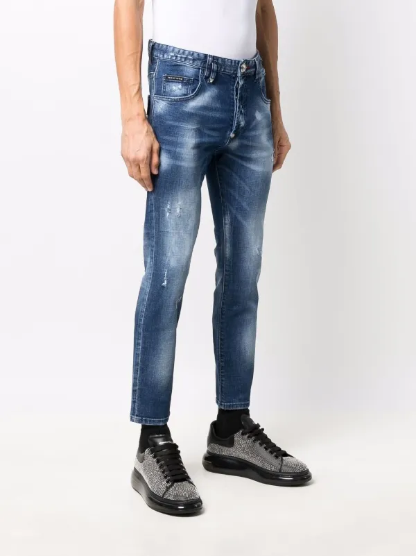 Clothing Army Fade Skinny Dan Jeans Philipp Plein Distressed