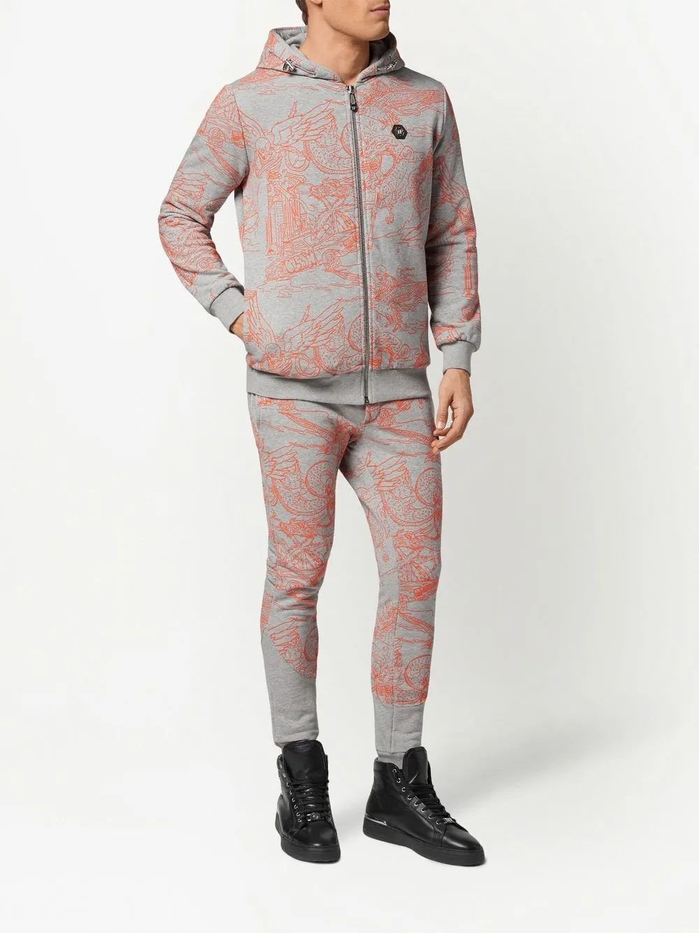 Philipp Plein top deportivo con estampado de esqueletos | Hoodies | Image 2
