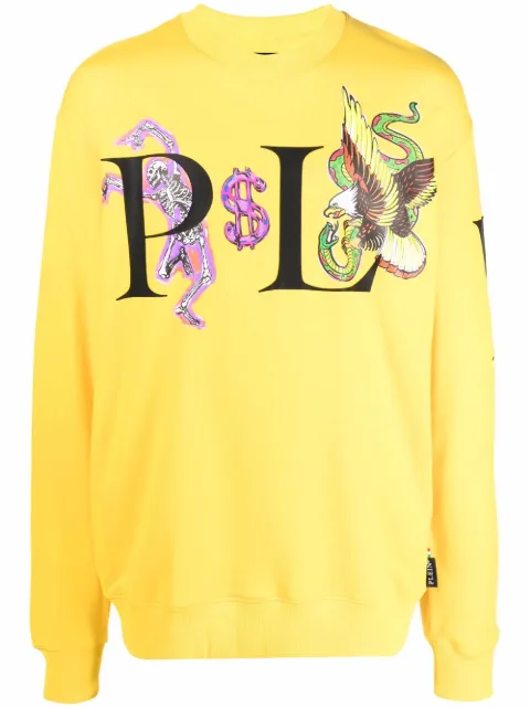 Philipp Plein sudadera con estampado gráfico