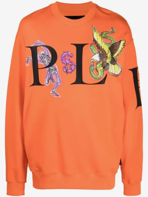 Philipp Plein graphic-print cotton sweatshirt