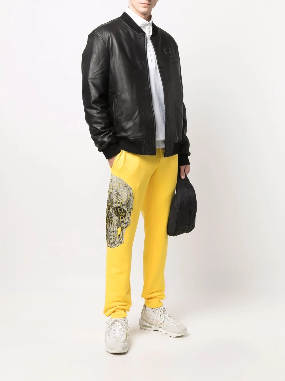 Philipp Plein Trainingsbroek met studs - Geel