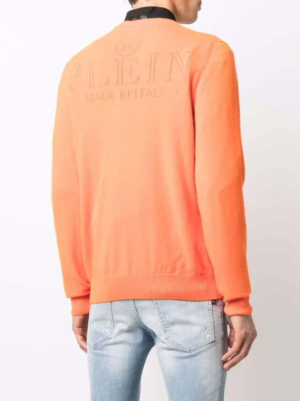 Philipp Plein Pull En Maille Fine a Motif Tete De Mort Farfetch