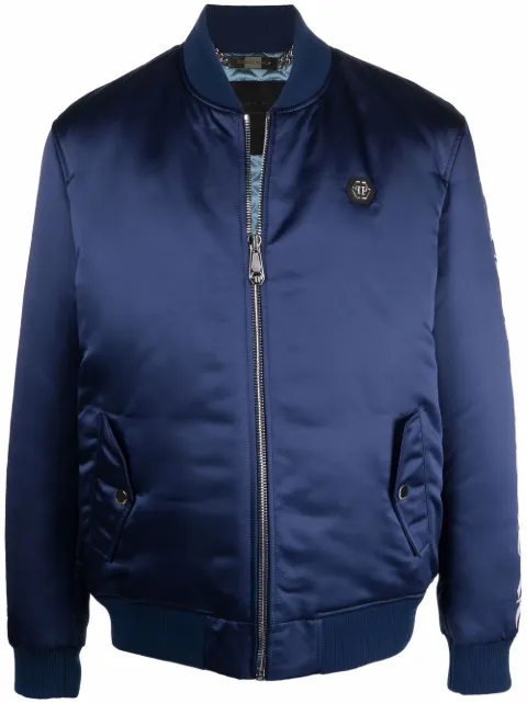 Philipp Plein Bomberjacke mit Logo-Print