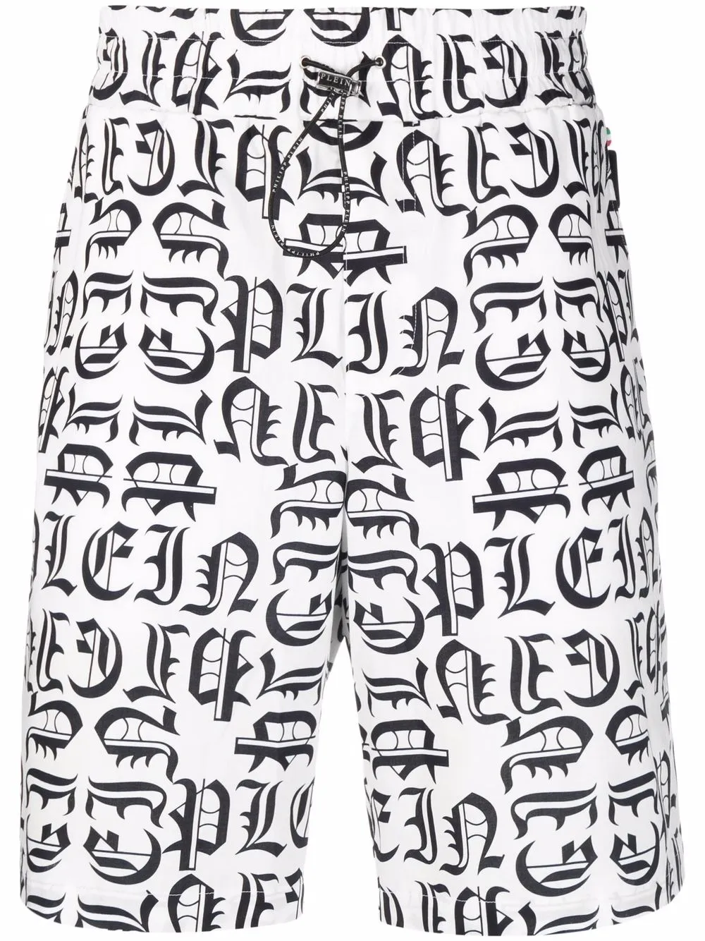 

Philipp Plein Cool-kid logo-print shorts - White