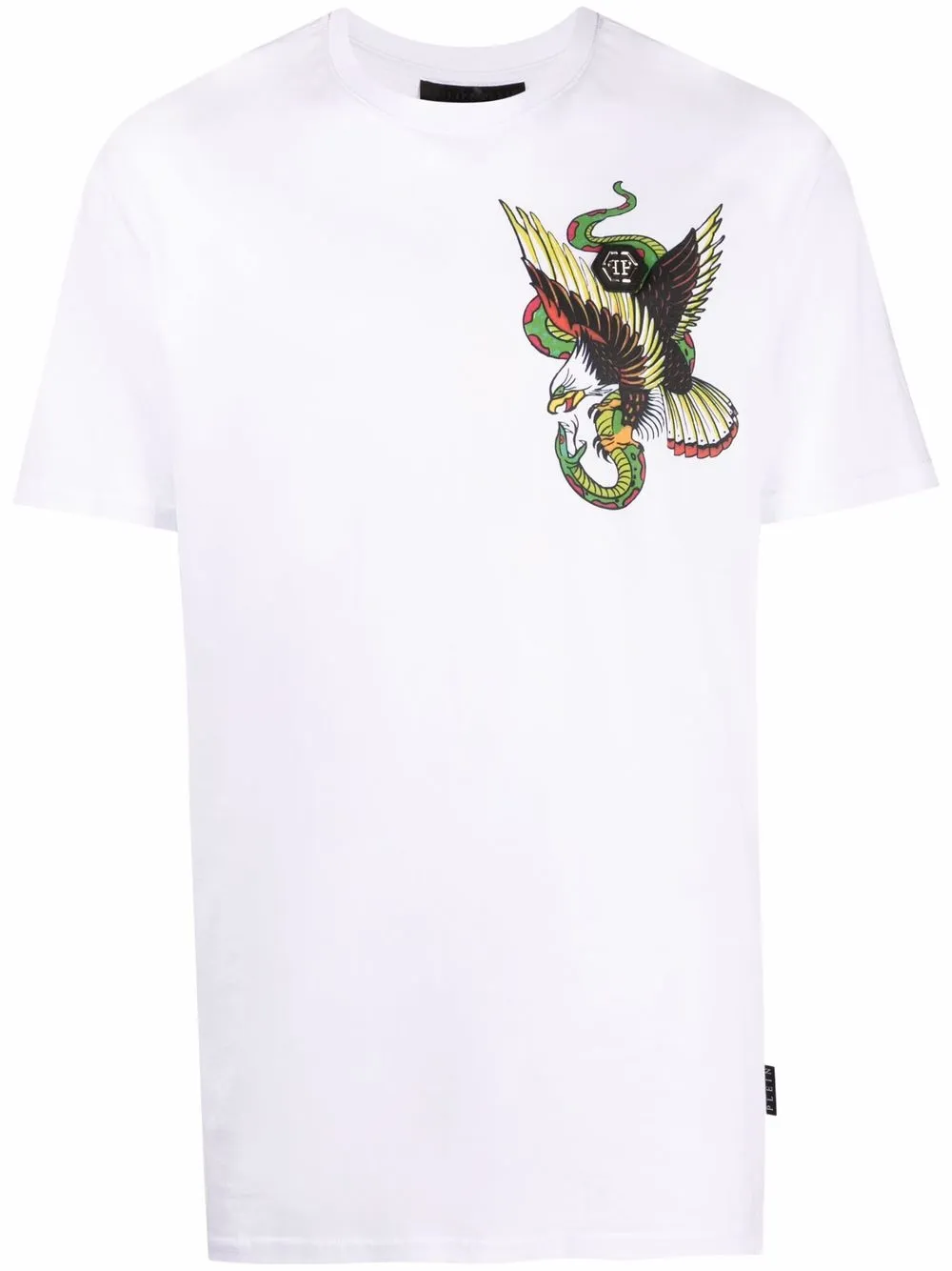 

Philipp Plein logo crew-neck T-shirt - White