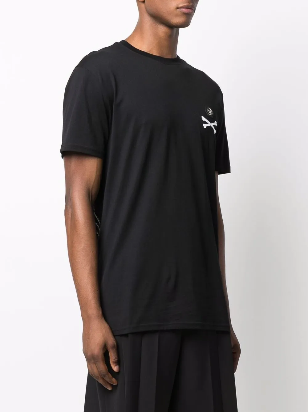 Philipp Plein Skeleton Print T-shirt In Black