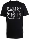 Philipp Plein hexagon crystal logo T-shirt - Black
