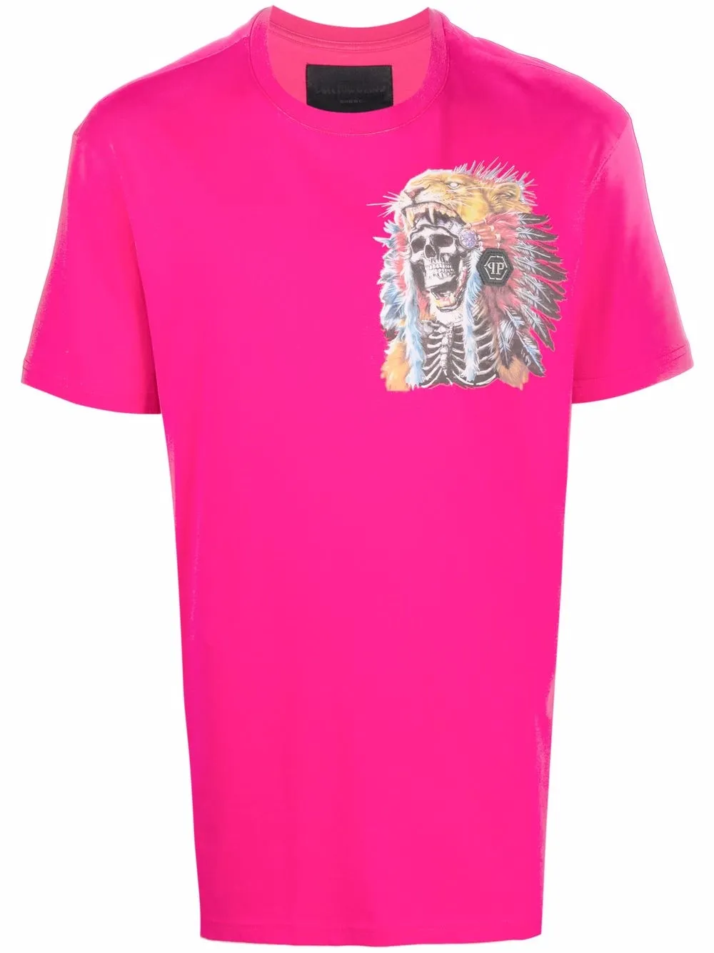 

Philipp Plein playera con estampado gráfico - Rosado