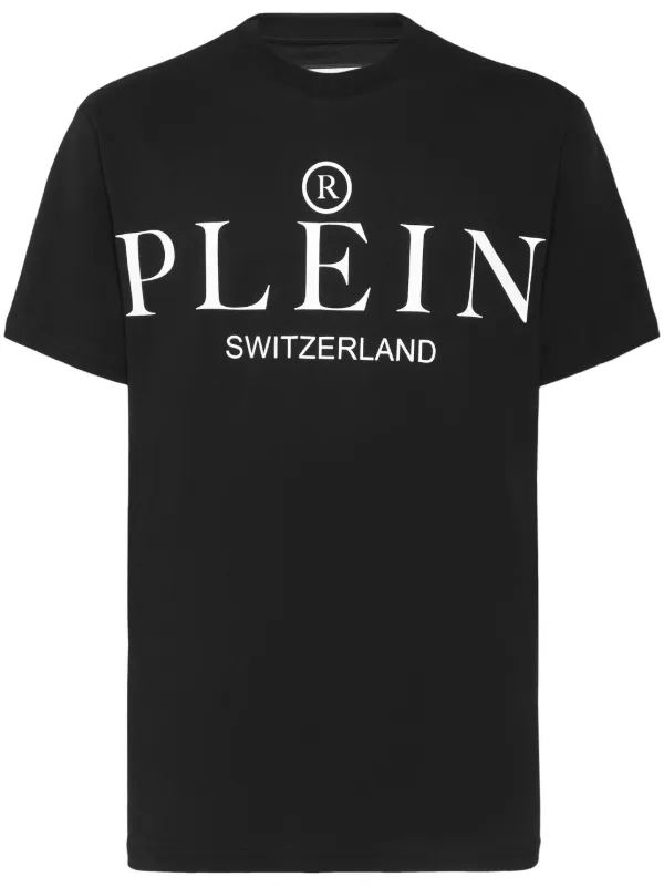 関送込◆PHILIPP PLEIN◆Tシャツ PHILIPP PLEIN SKULL COMFORT STRETCH T-SHIRT TOTENKOPF LOGO