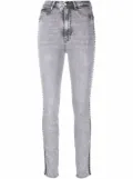 Philipp Plein gemstone high-waist jeggings - Grey