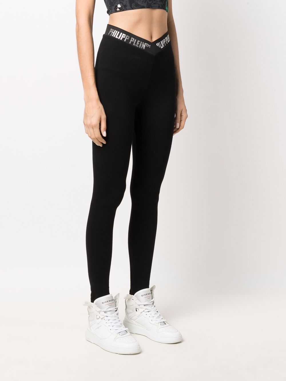 Philipp Plein logo-embellished leggings Women