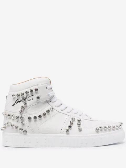 Philipp Plein crystal-studded high-top sneakers