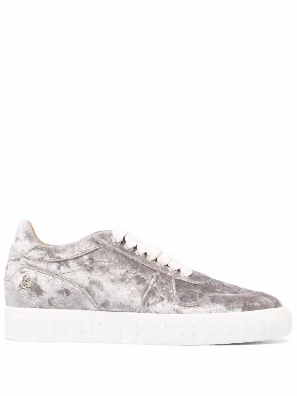 Philipp Plein Hurricane ベルベット スニーカー | グレー | FARFETCH JP