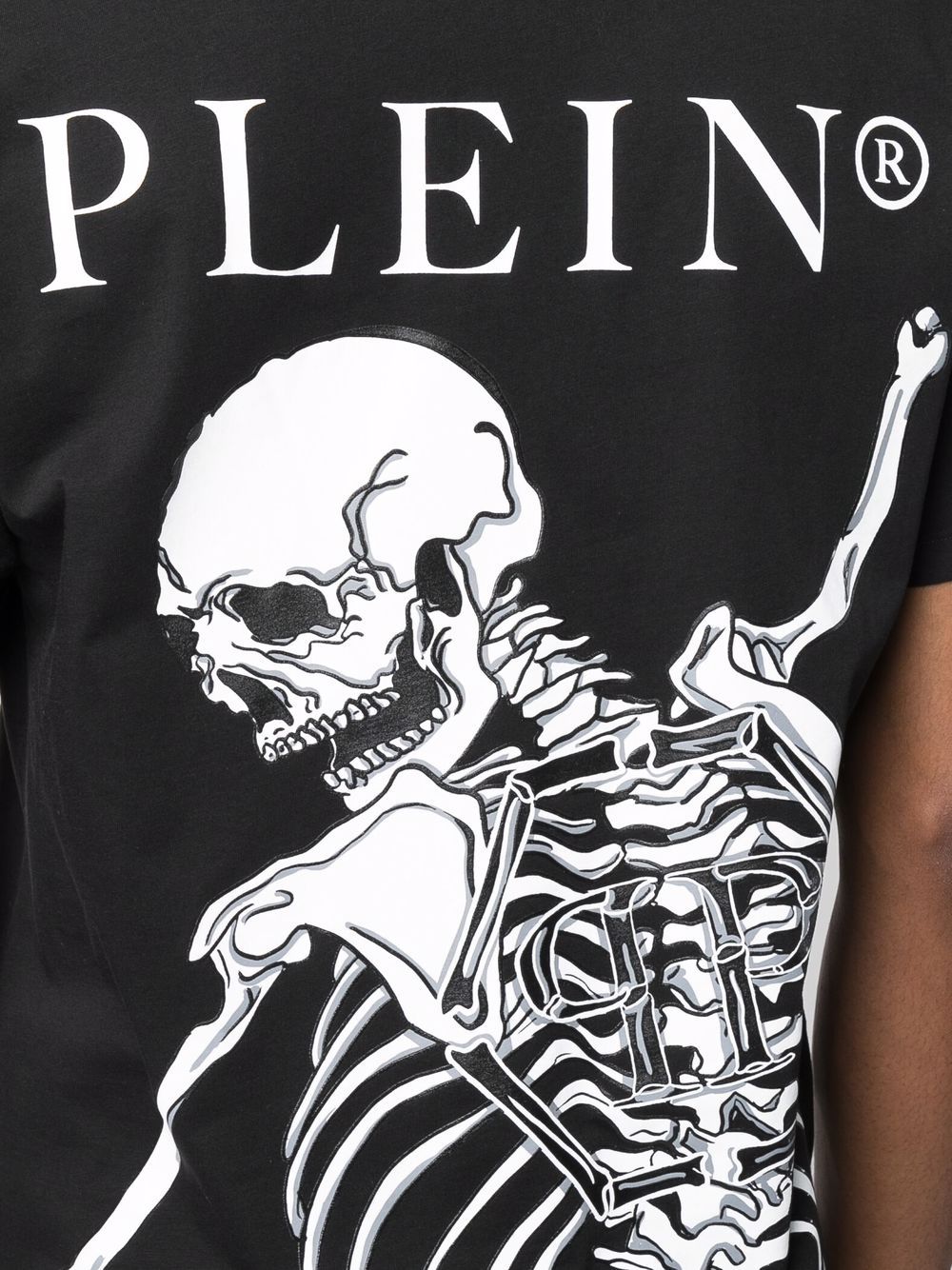 PHILIPP PLEIN SKELETON PRINT T-SHIRT 