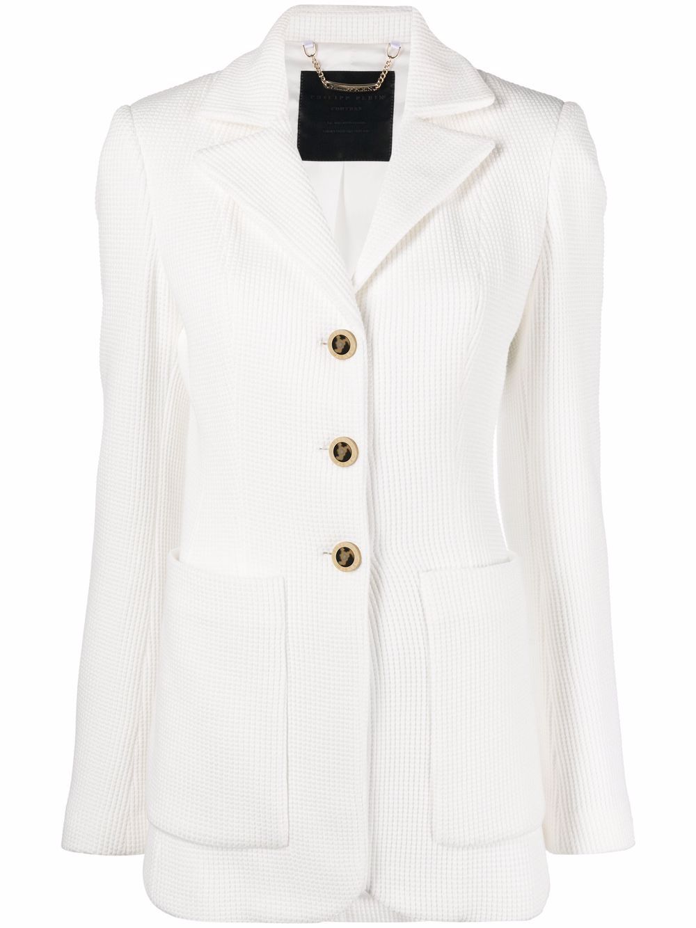 Philipp Plein single-breasted cotton blazer Women