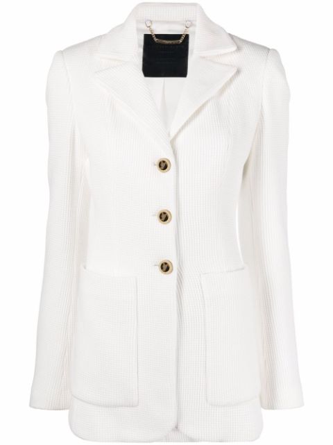 Philipp Plein single-breasted cotton blazer Women