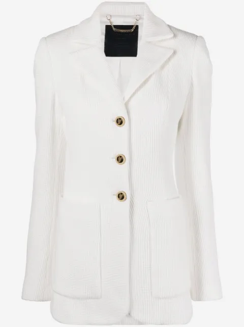 Philipp Plein single-breasted cotton blazer
