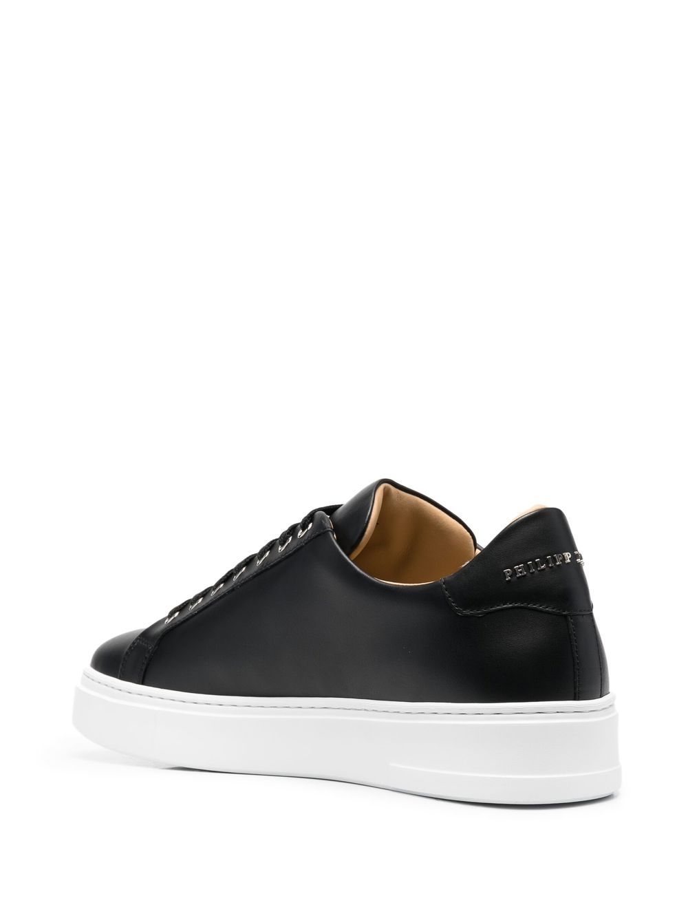 Philipp Plein Skull and Plein low-top leather sneakers Men