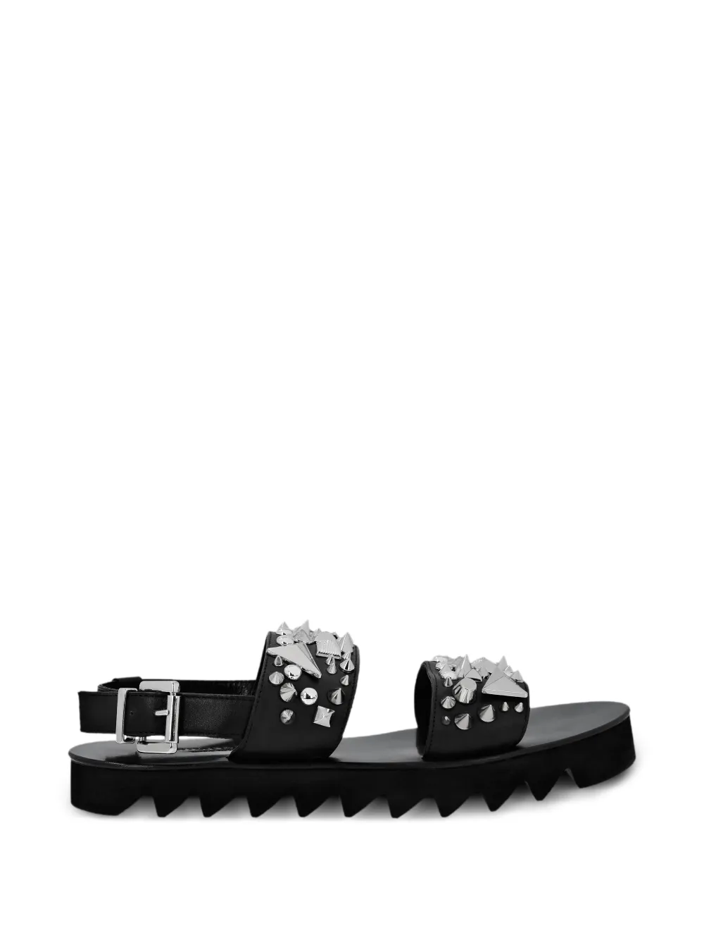PHILIPP PLEIN Sandalen mit Nieten - Schwarz
