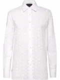 Philipp Plein long-sleeve lace shirt - White