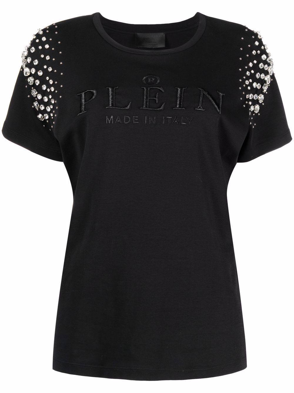 Philipp Plein Crystal Iconic cotton T-shirt Women