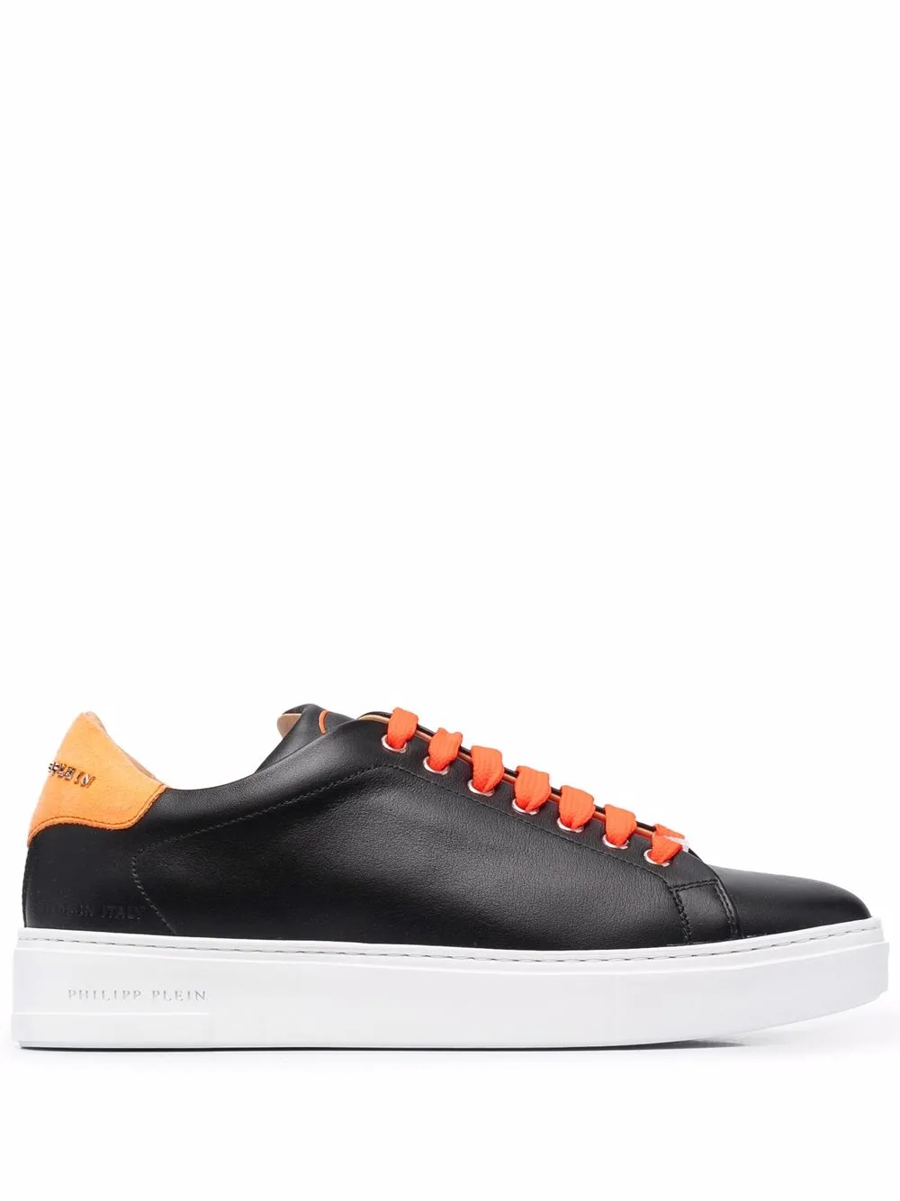 

Philipp Plein tenis bajos con motivo Skull - Negro